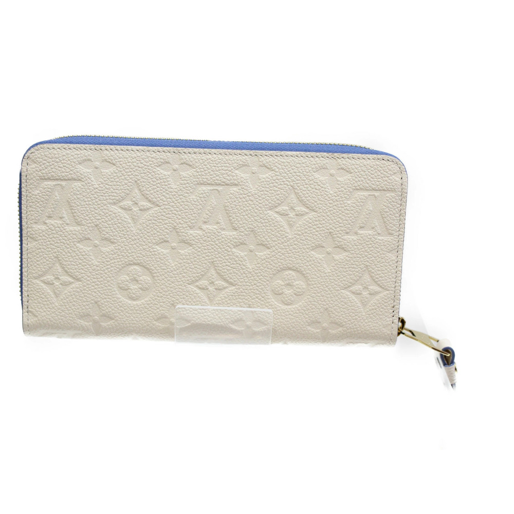 Louis Vuitton Zippy Wallet Blue Jean Cream